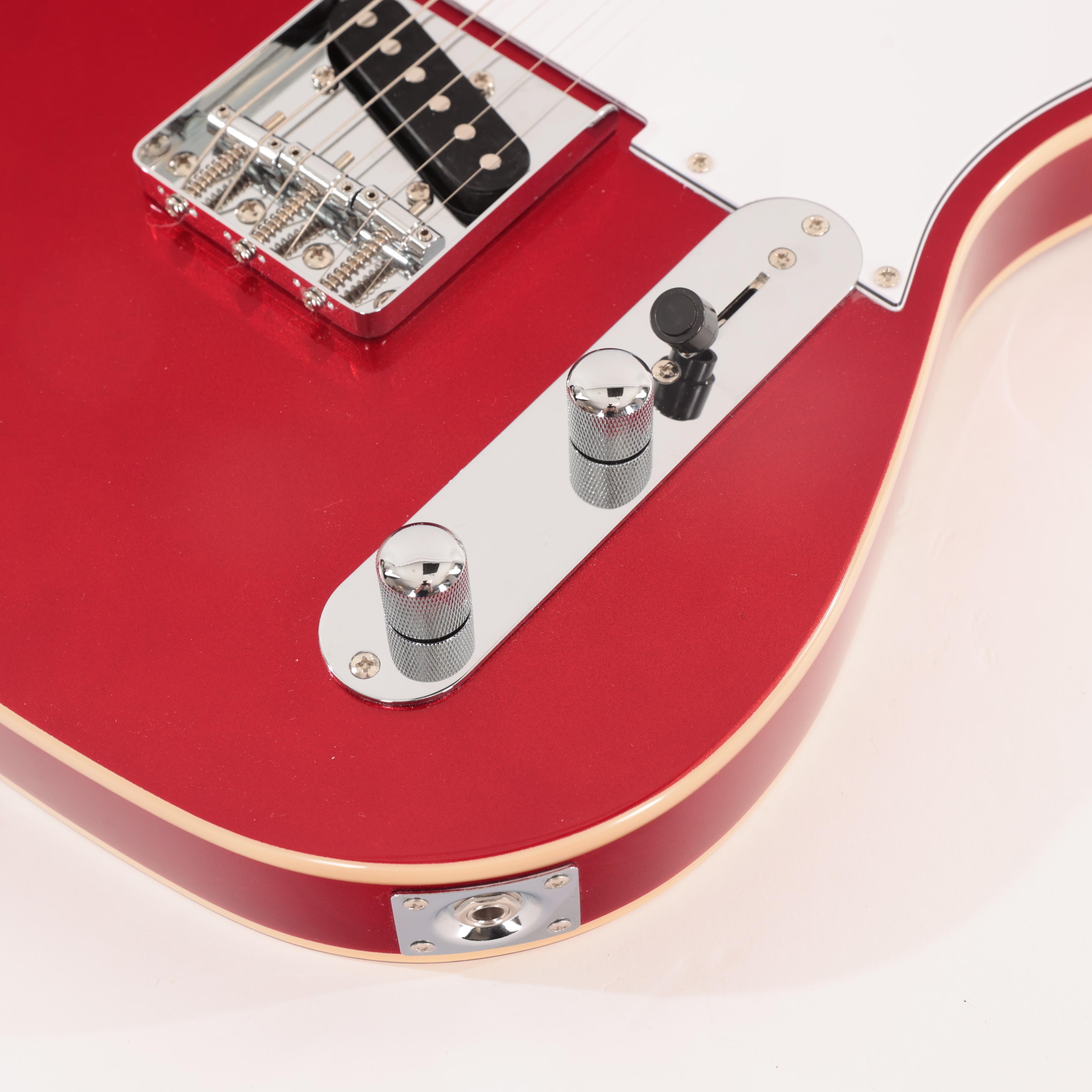 Eastcoast T62 Double-Bound T-Style Electric Guitar In Candy Apple